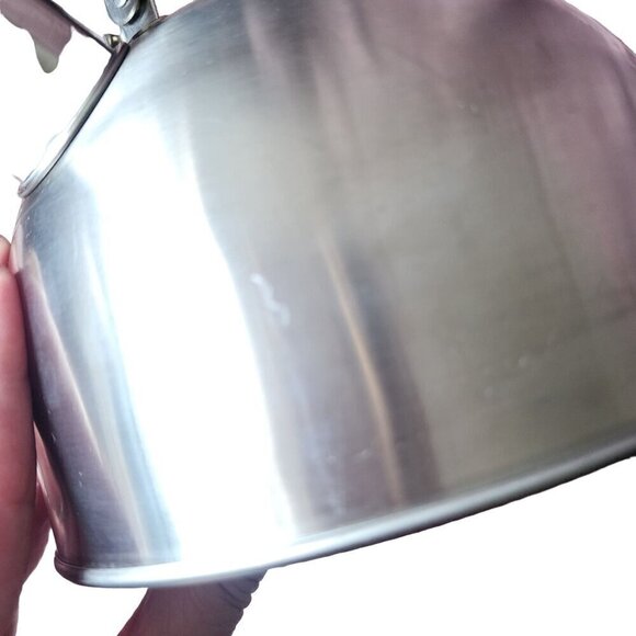Copco Stainless Steel Whistling Tea Kettle Chrome 1.4 Litre Folding Handle - Picture 7 of 15